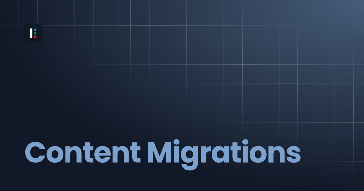Content Migrations | Instructure Developer Documentation Portal