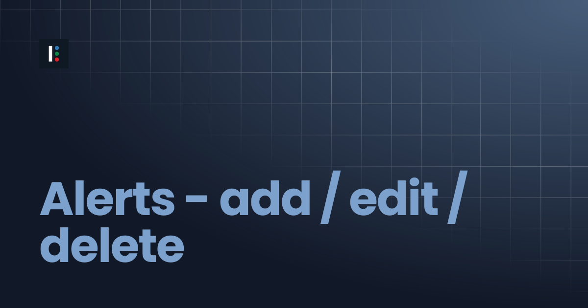 Alerts - add / edit / delete | Instructure Developer Documentation Portal
