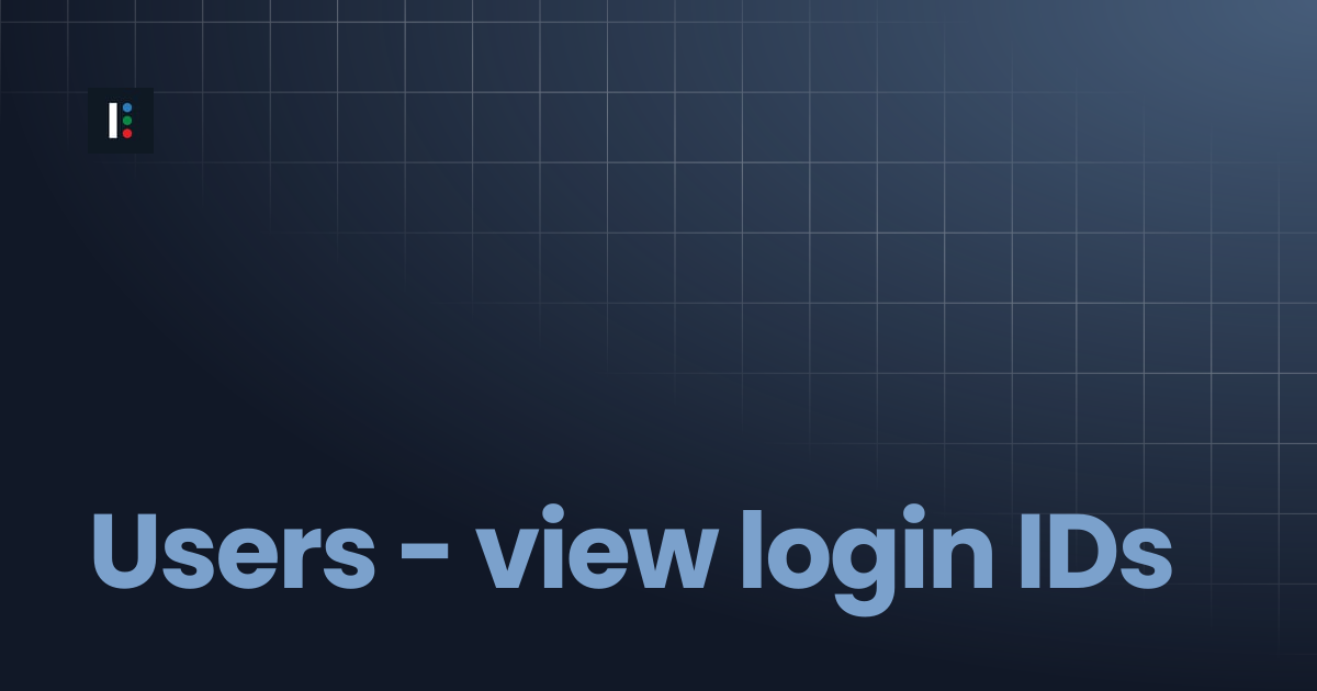 Users - view login IDs | Instructure Developer Documentation Portal