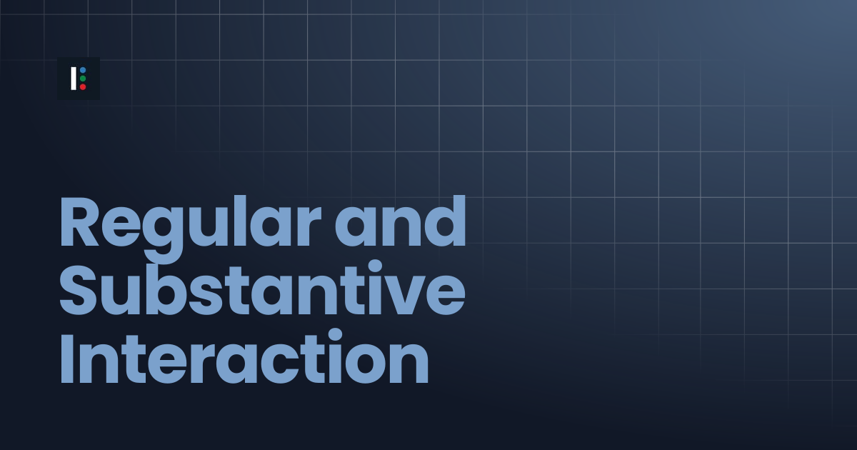 Regular and Substantive Interaction | Instructure Developer ...