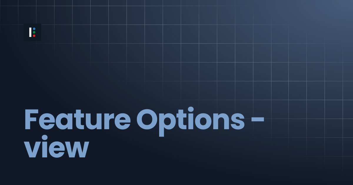 Feature Options - view | Instructure Developer Documentation Portal
