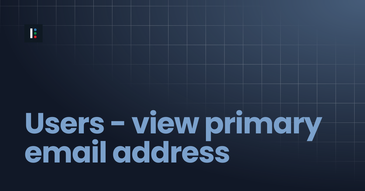 Users - view primary email address | Instructure Developer ...