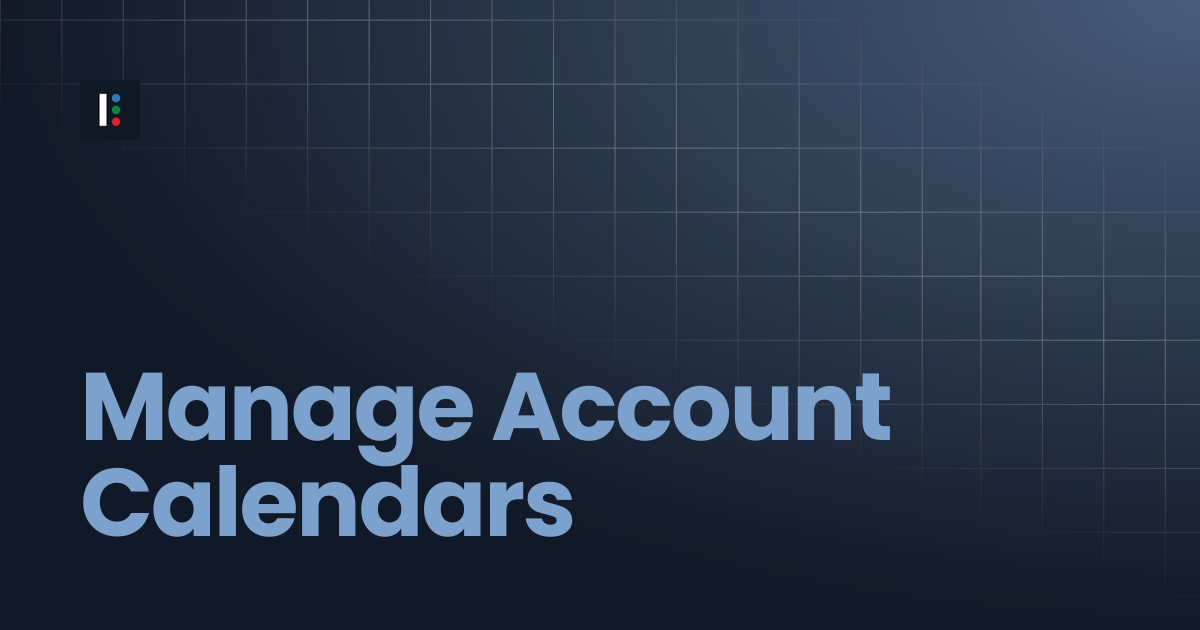 Manage Account Calendars | Instructure Developer Documentation Portal