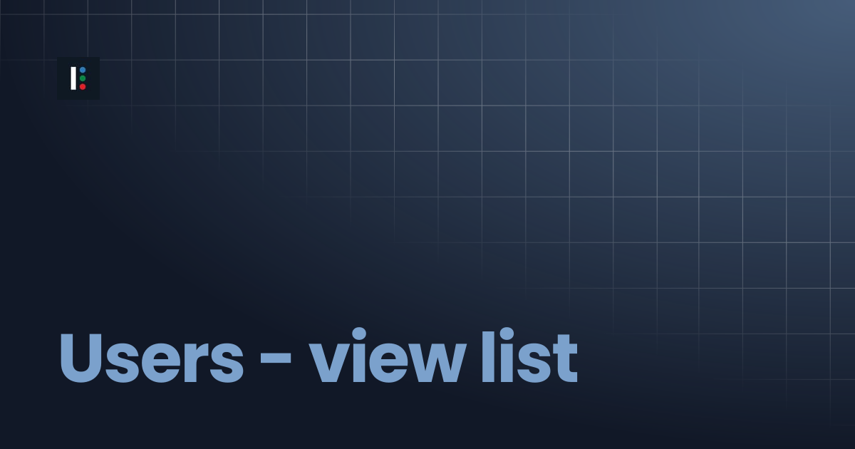 Users - view list | Instructure Developer Documentation Portal